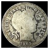 1905-O Silver Barber Dime Micro O NICELY  CIRCULA