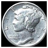 1925-S Silver Mercury Dime CLOSELY  UNCIRCULATED