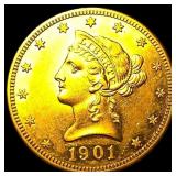 1901-S Gold $10 Liberty Head Eagle UNCIRCULATED