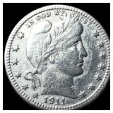 1911-S Barber Silver Quarter HIGH GRADE