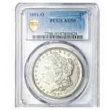 1891-O Morgan Silver Dollar PCGS AU50