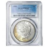 1880 Morgan Silver Dollar PCGS MS63