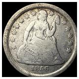 1856 Silver Seated Liberty Dime LIGHTLY  CIRCULAT