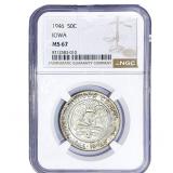 1946 Iowa Half Dollar NGC MS67