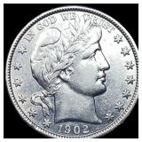 1902 Barber Half Dollar CLOSELY UNCIRCULATED