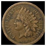 1859 Indian Head Cent NEARLY UNCIRCULATED