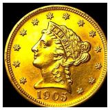 1905 Liberty Head Gold Quarter Eagle $2.50 CLOSELY