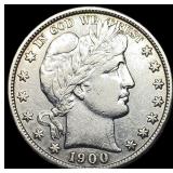 1900-S Silver Barber Half Dollar NEARLY  UNCIRCUL