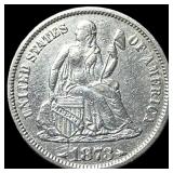 1873 Arrows Silver Seated Liberty Dime  CLOSELY U