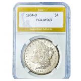 1904-O Morgan Silver Dollar PGA MS63