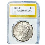 1881-O Morgan Silver Dollar PGA Brilliant UNC