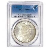 1884 Morgan Silver Dollar PCGS MS64
