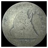 1876-CC Seated Liberty Half Dollar NICELY CIRCULAT