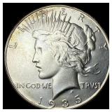 1935-S Silver Peace Dollar CLOSELY  UNCIRCULATED