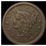 1856 Braided Hair Large Cent CLOSELY UNCIRCULATED