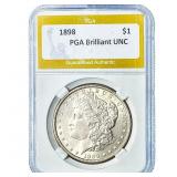 1898 Morgan Silver Dollar PGA Brilliant UNC
