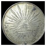 1900-Mo Mexico Silver Peso UNCIRCULATED