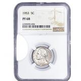 1953 Jefferson Nickel NGC PF68