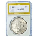 1896 Morgan Silver Dollar PGA MS63