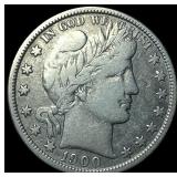 1900-O Silver Barber Half Dollar LIGHTLY  CIRCULA