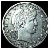 1916-D Silver Barber Quarter CLOSELY  UNCIRCULATE