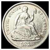 1873 Seated Liberty Half Dime CLOSELY  UNCIRCULAT