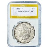 1886 Morgan Silver Dollar PGA Brilliant UNC