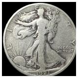 1921-S Silver Walking Liberty Half Dollar  NICELY