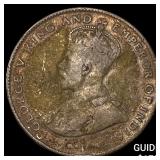 1921 Ceylon Silver 50 Cents