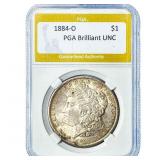1884-O Morgan Silver Dollar PGA Brilliant UNC