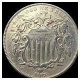 1867 Shield Nickel CLOSELY UNCIRCULATED