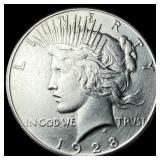 1928 Silver Peace Dollar CLOSELY UNCIRCULATED