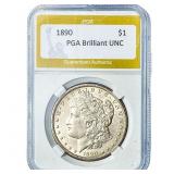 1890 Morgan Silver Dollar PGA Brilliant UNC