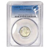 1940-D Mercury Silver Dime PCGS MS66