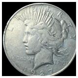 1927 Peace Silver Dollar CLOSELY UNCIRCULATED