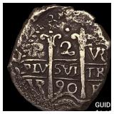 1690 Bolivia Potosi Silver 2 Reales Cob