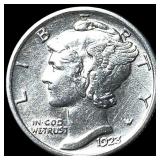 1923-S Silver Mercury Dime CHOICE AU
