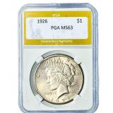 1926 Silver Peace Dollar PGA MS63