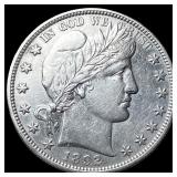 1892 Silver Barber Half Dollar CLOSELY  UNCIRCULA