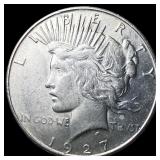 1927-S Silver Peace Dollar CHOICE AU