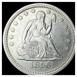 1856 Seated Liberty Quarter CLOSELY  UNCIRCULATED