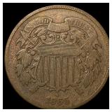 1865 Two-Cent Piece LIGHTLY CIRCULATED