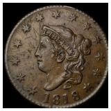 1818 Coronet Head Large Cent NEARLY  UNCIRCULATED