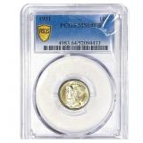 1931 Mercury Silver Dime PCGS MS64 FB