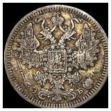 1908 Russia Silver 15 Kopeks