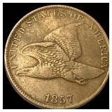 1857 Flying Eagle Cent NEARLY UNCIRCULATED