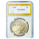 1926 Silver Peace Dollar PGA MS63
