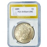 1889 Morgan Silver Dollar PGA Brilliant UNC