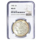 1903 Morgan Silver Dollar NGC MS65