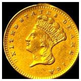 1856 Gold $1 Indian Princess Type 3 HIGH  GRADE